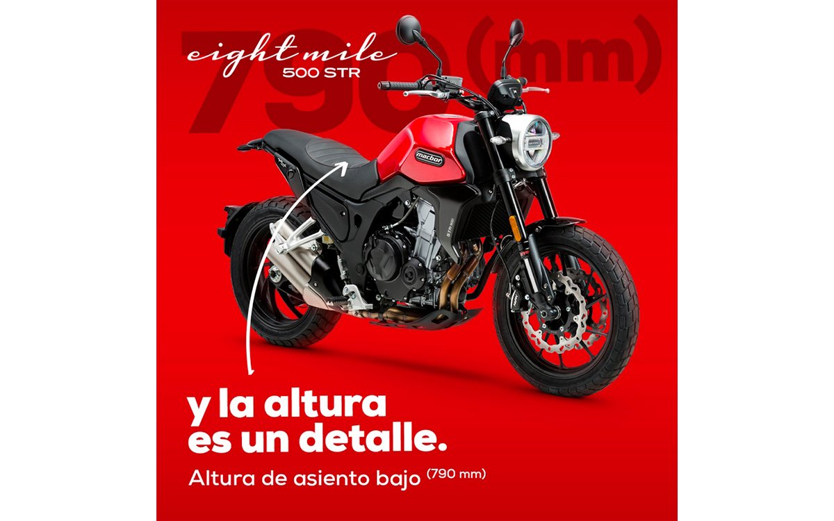 La moto Eight Mile 500 Street marca la diferencia