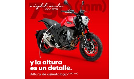 La moto Eight Mile 500 Street marca la diferencia